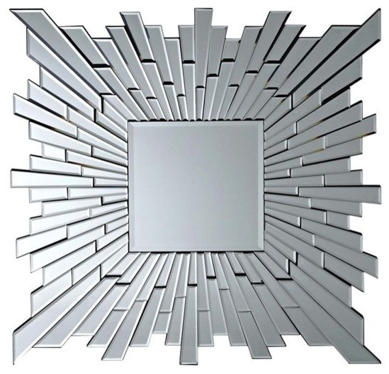 Modway - Stagger Wall Mirror in Silver - EEI-206