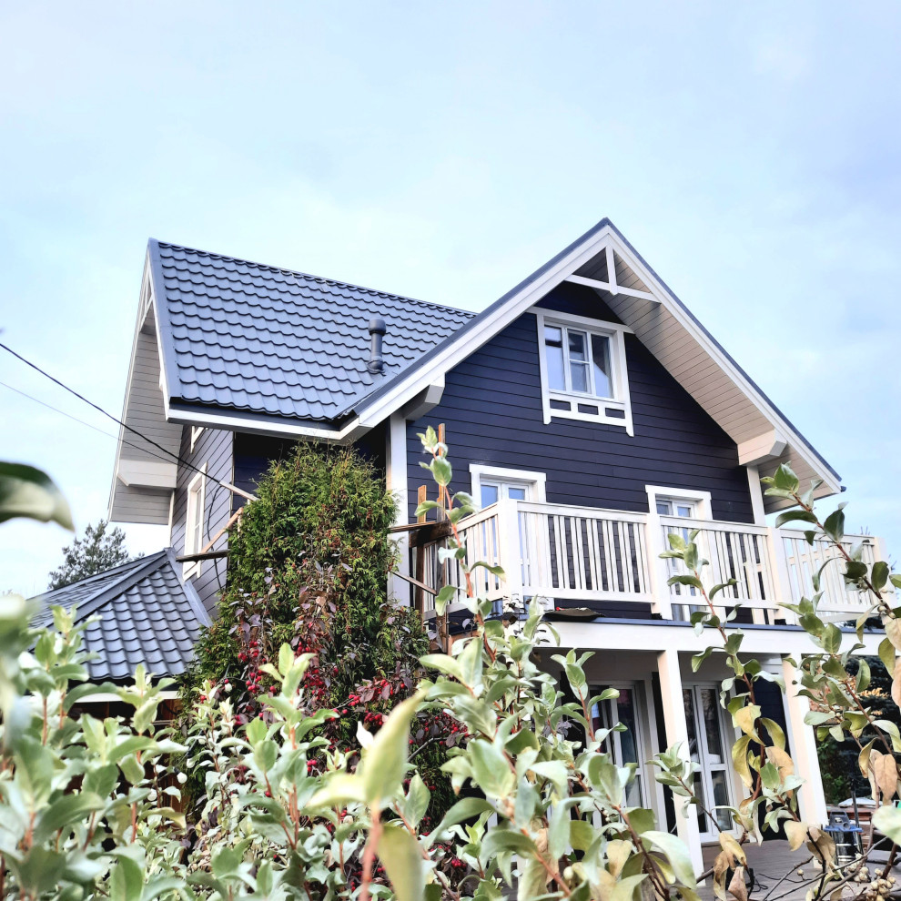 Деревянный загородный дом после реконструкции