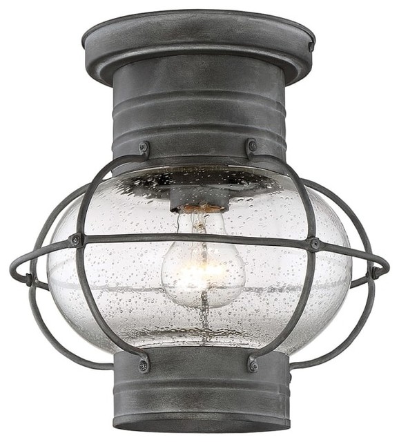 Savoy House Enfield Single Light 9" Wide Outdoor Flush ...