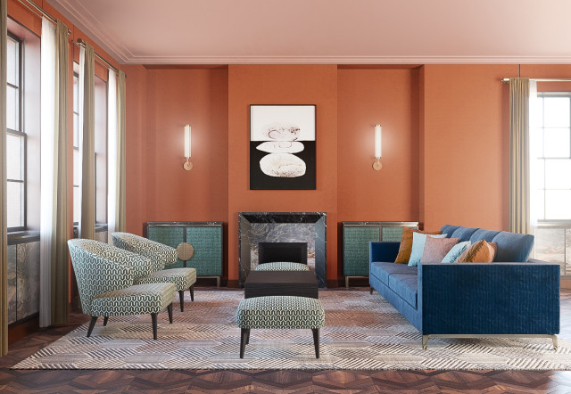 Hyde Park modern-vardagsrum