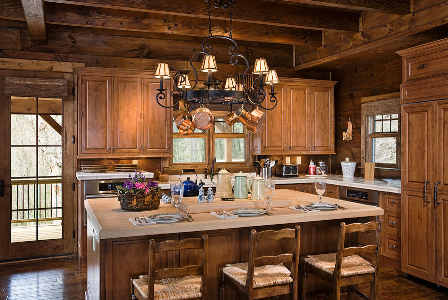 Inspiration for a country kitchen in Charlotte.