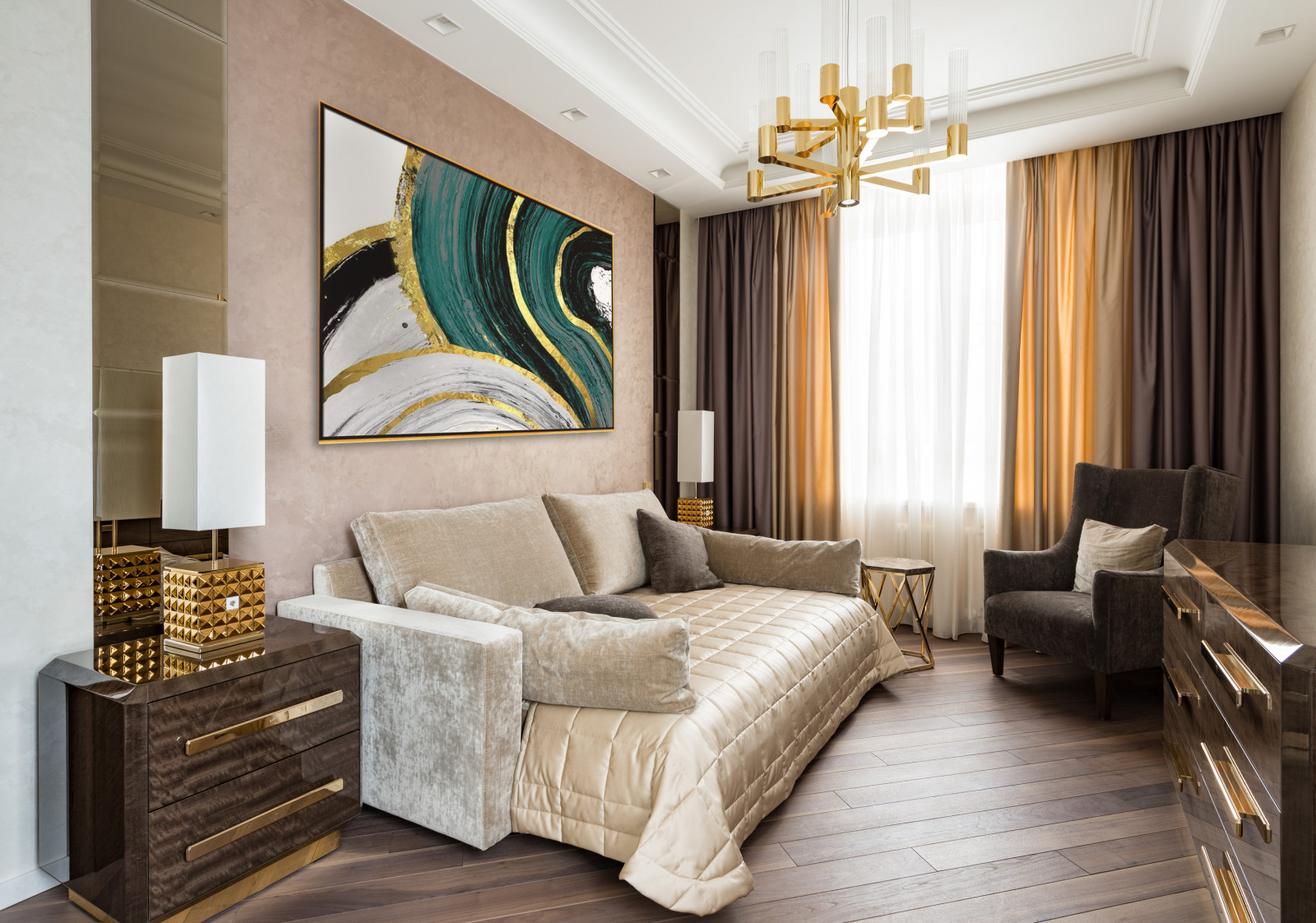 Квартира на Унивеситетском в стиле Ар-деко