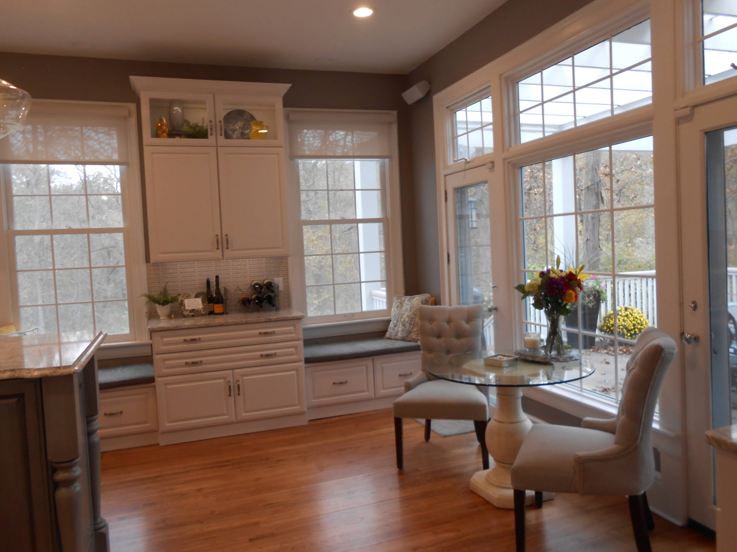 Cool Contemporary Kitchen Remodel with Window Seating