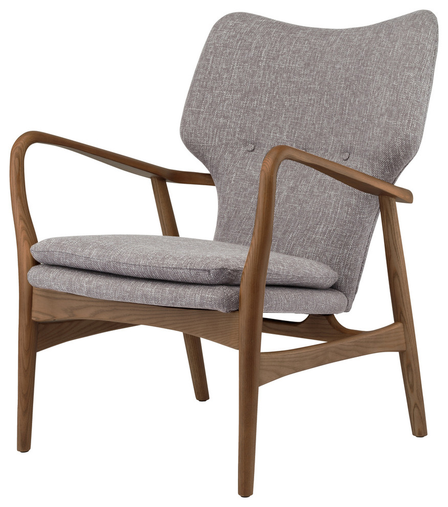 Patrik Lounge Chair by Nuevo Living, Medium Grey Tween
