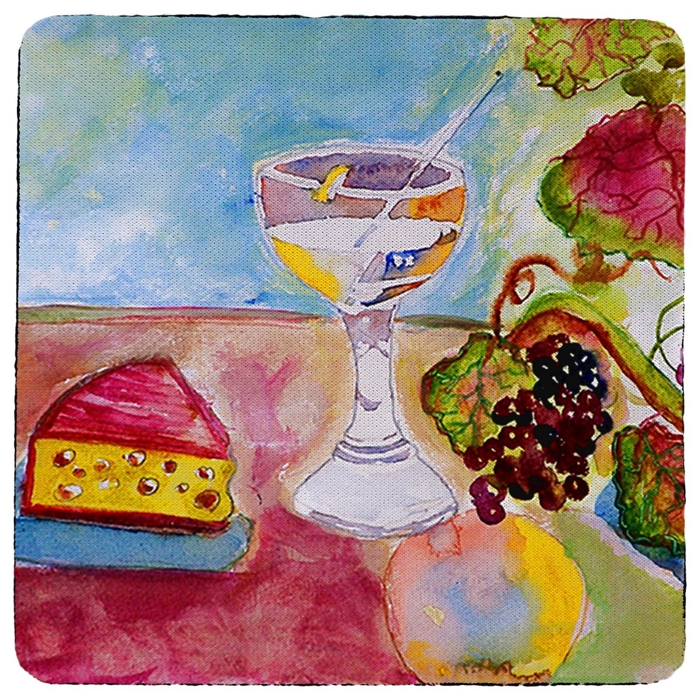 Wine & Cheese Coaster - 3 Sets of 4 (12 Total)