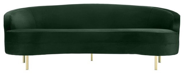 Baila Velvet Sofa,Green