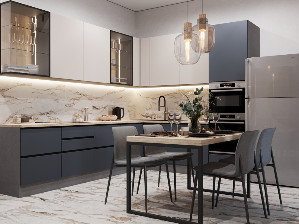 Кухня в московском таунхаусе