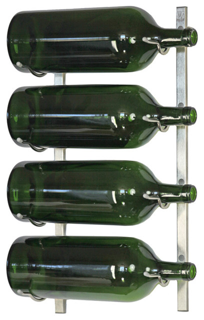 4 bottle metal wine rack