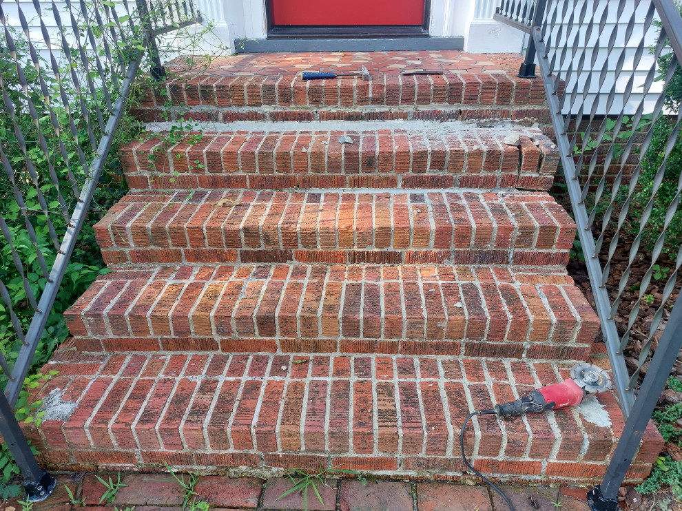 Level Entry With Bricks Brick Repair. Front Entryway and Walkway Point Up. - Entry - Other - by ...