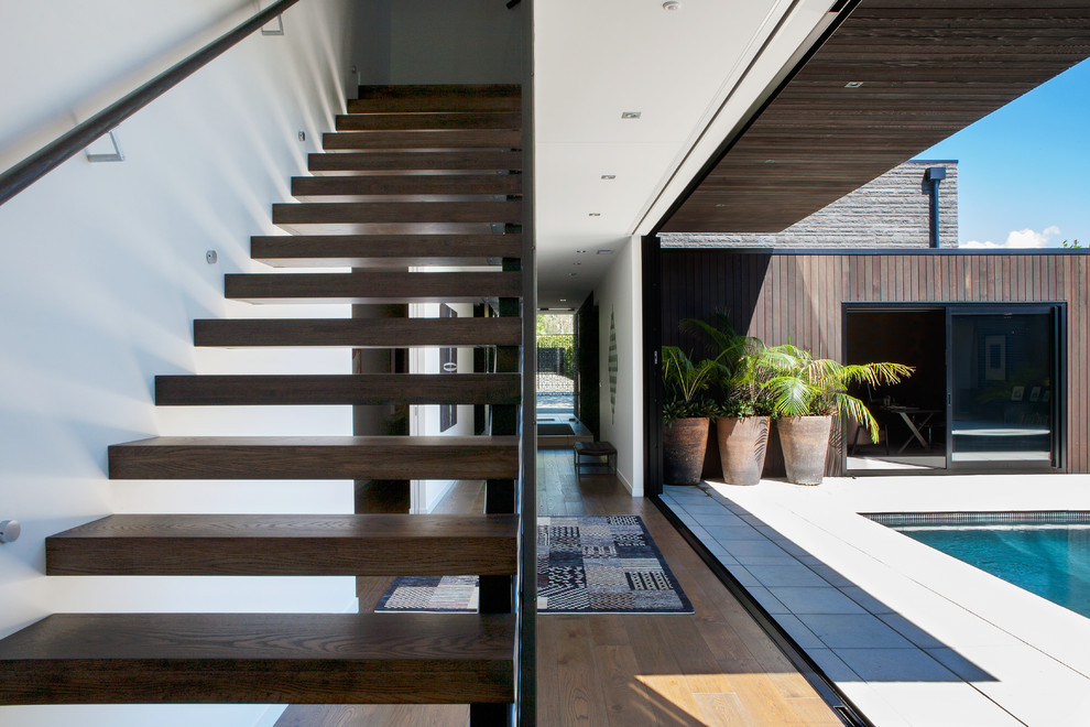 Photo of a contemporary staircase in Auckland.
