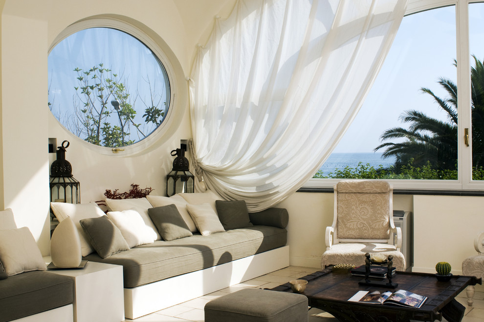 Mediterranean living room in Rome.