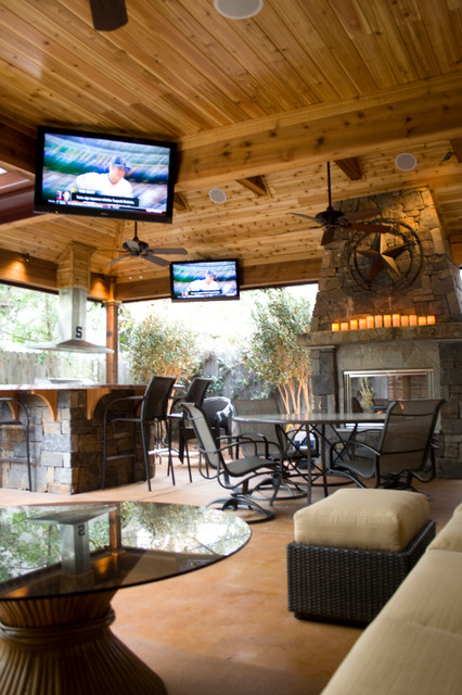 Outdoor Living Spaces - Rustic - Patio - Houston - by Wood 