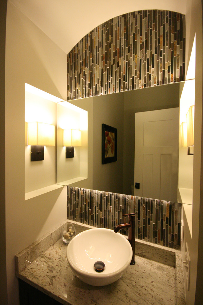 This is an example of a contemporary powder room in DC Metro.