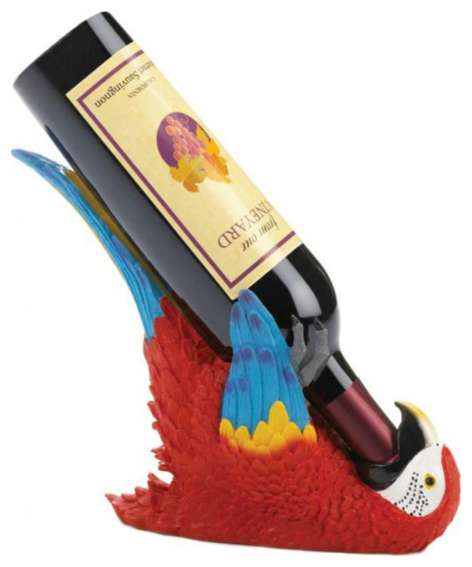 Tipsy Parrot Wine Bottle Holder Tropical Wine Racks by The House