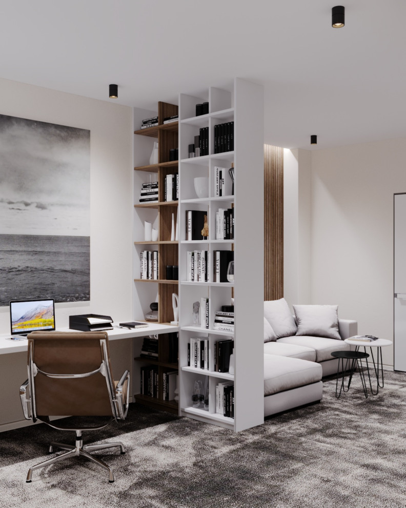 Современный дизайн интерьера трехкомнатной квартиры в Краснодаре