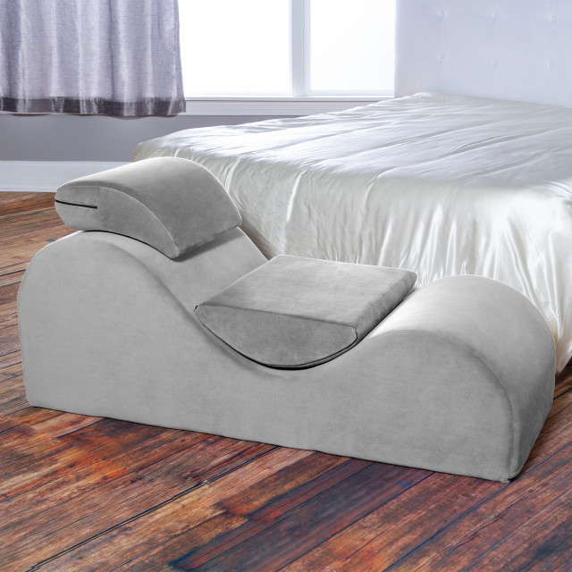 Mjkone 61" Sleek Yoga Chair Chaise Lounge Sofas For Adults Stretching Exercising Relaxing, Versatile Sofa Lounges Chairs Indoor With Adjustable Head