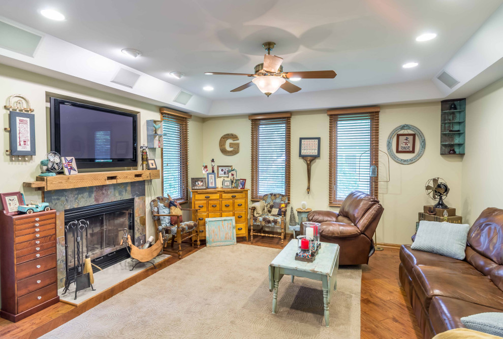 Shabby-Chic Country Kitchen & Sunroom