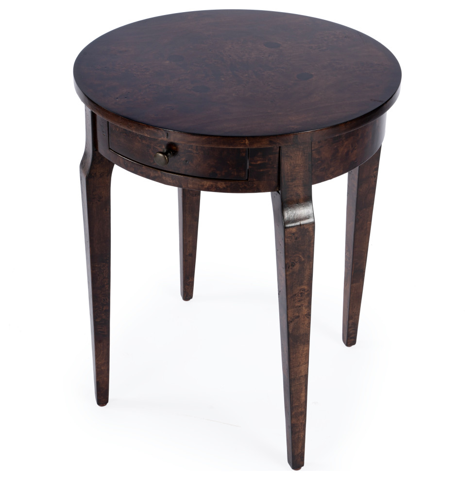 Archer 1Drawer Wood Side Table Transitional Side Tables And End