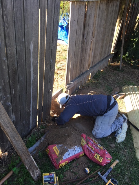 260' Wooden Fence Repaired/Reinforced