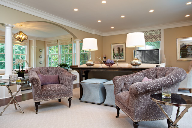 Living Room And Sunroom Combo Traditional Living Room