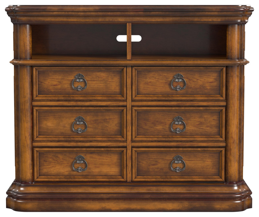 Pulaski Furniture San Mateo Media Chest, 52.0"x23.0"x44.0" Traditional Entertainment Centers