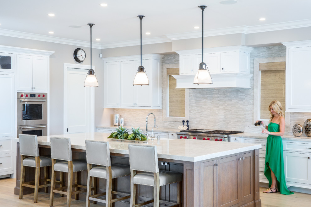 Inspiration for a transitional kitchen remodel in Orange County