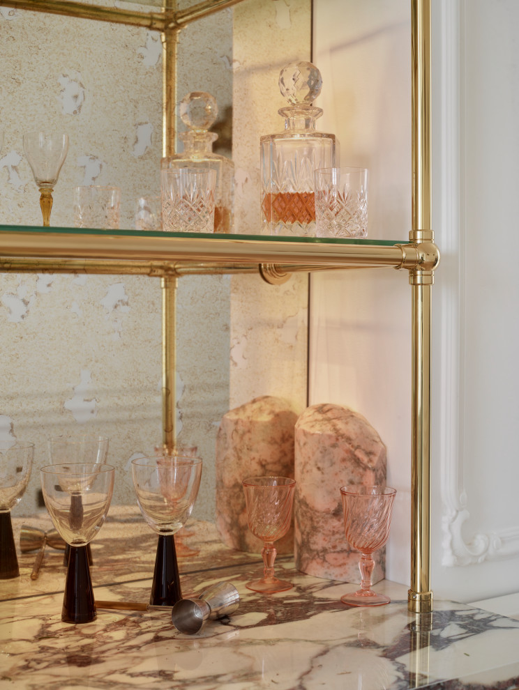 Design ideas for a scandinavian home bar in London.