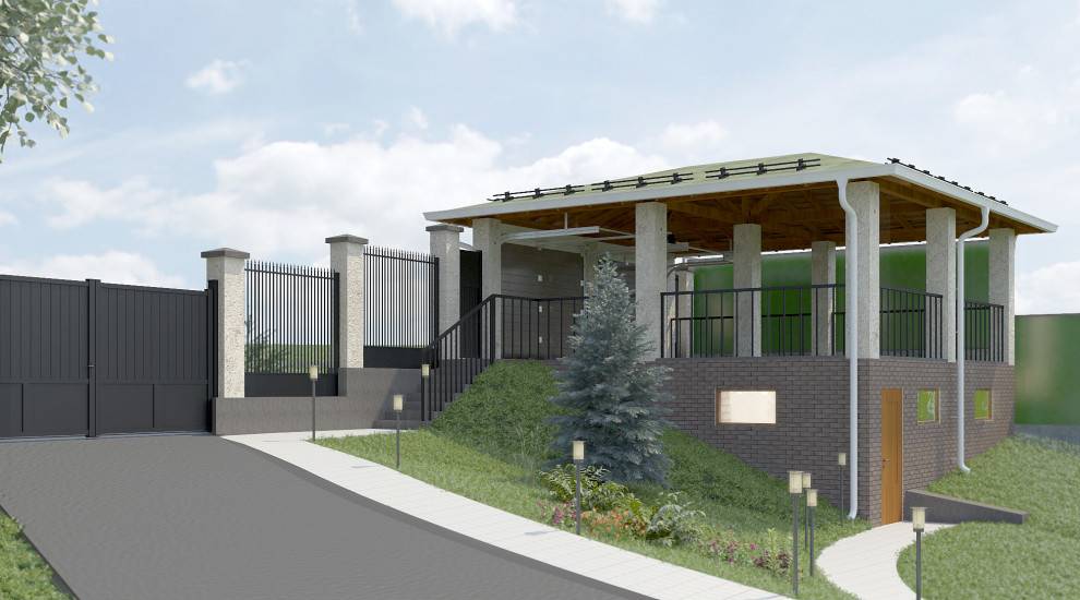 Проект входной группы частного дома