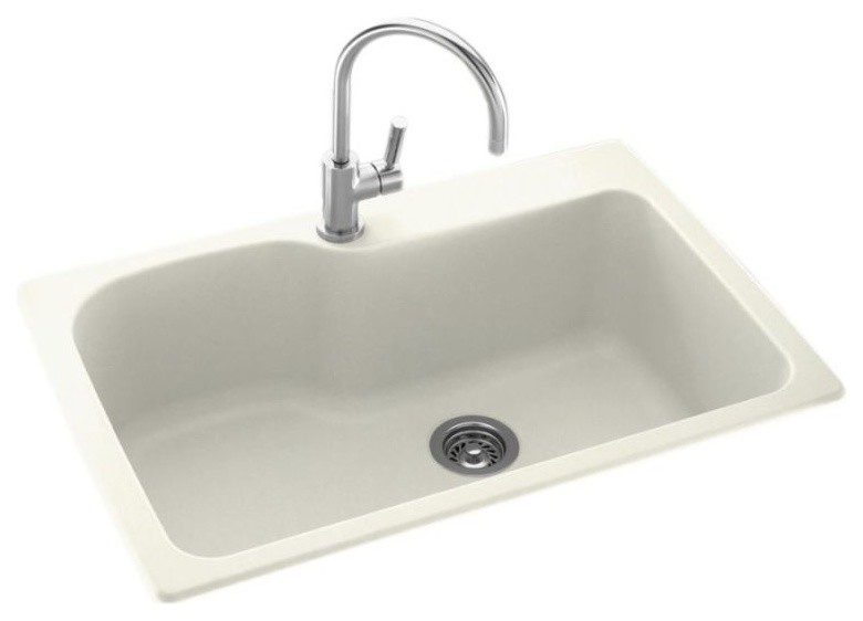 swan 33x22x10 solid surface kitchen sink