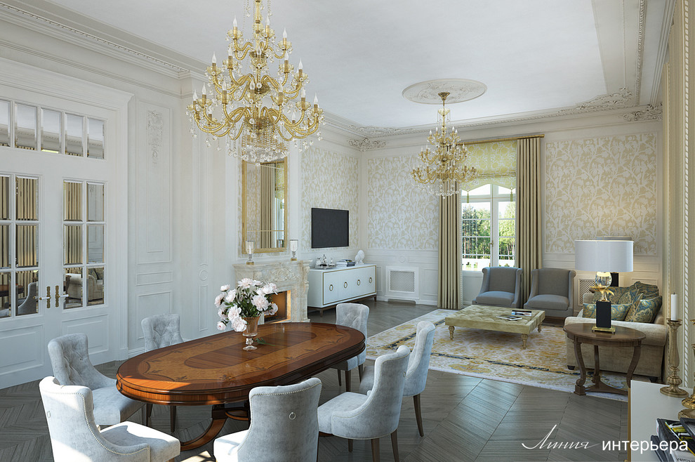 Загородный Дом в Подмосковье, классический интерьер