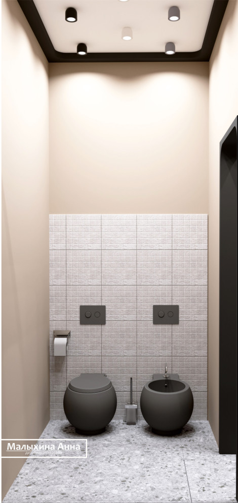 Санузел в стиле минимализм