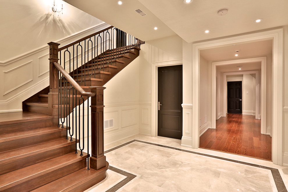 Inspiration for a traditional staircase in Toronto.