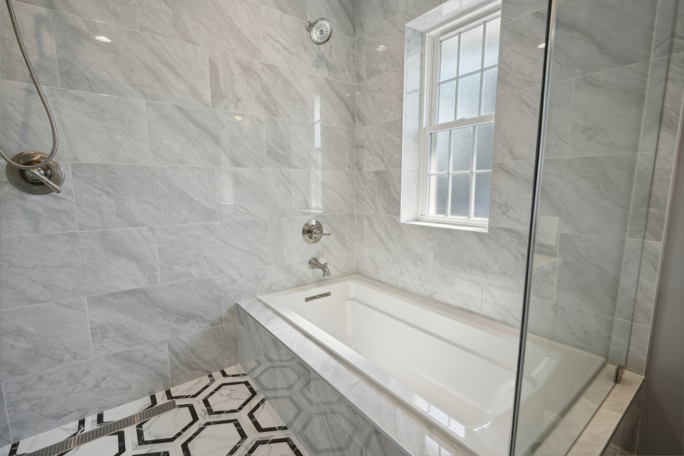 Shower & Tub Detail | Second Level Addition New Milford NJ