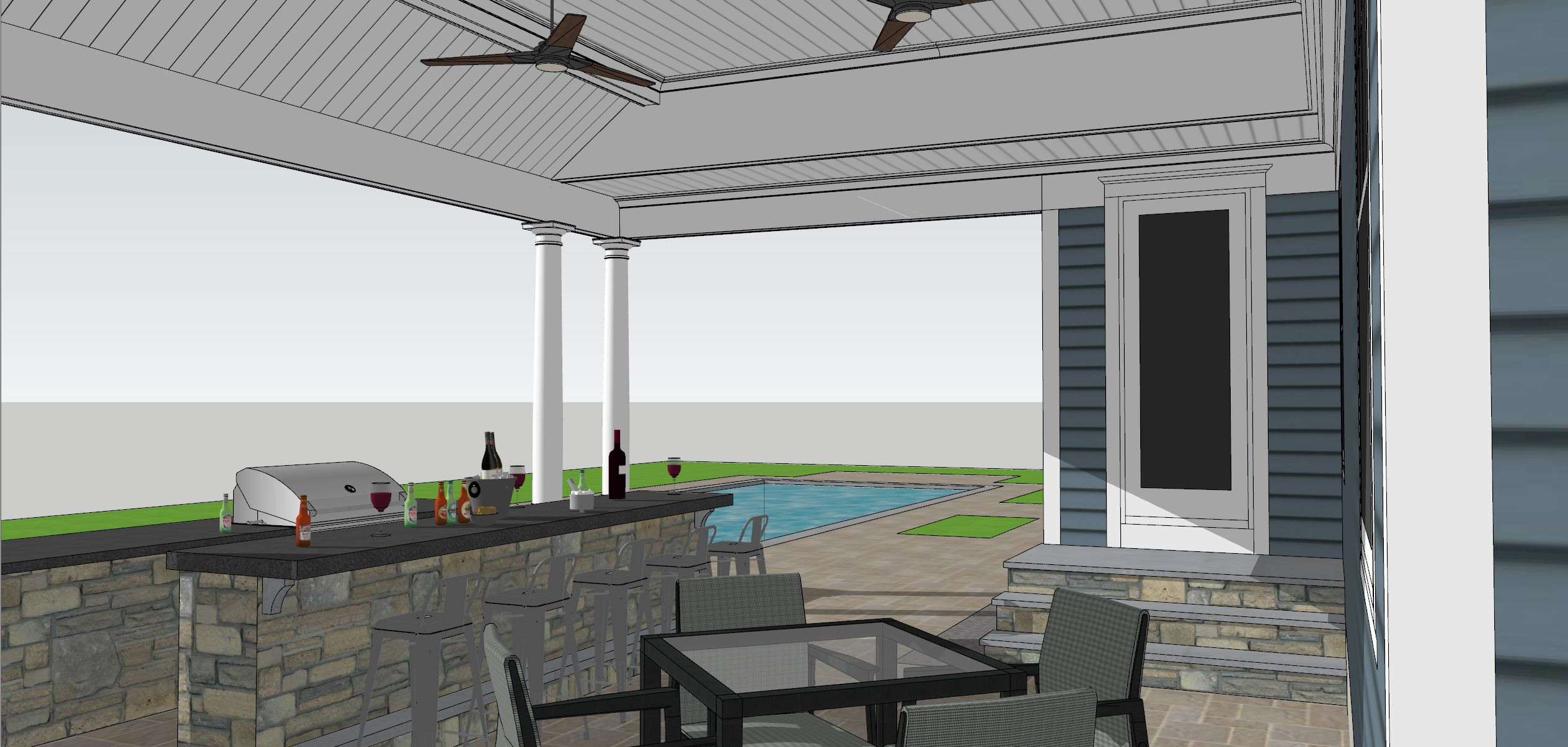 Pool Cabanas
