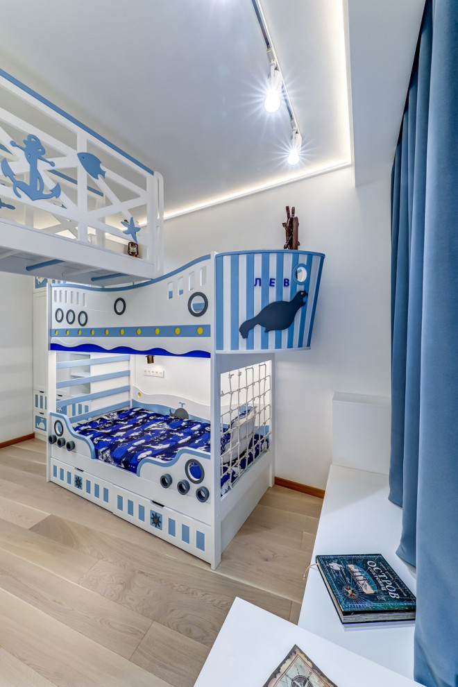 Реализация детской комнаты в морском стиле ЖК Стокгольм