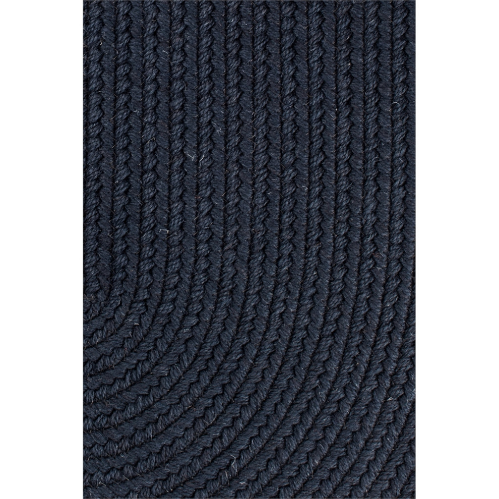 Solid Navy Wool 18 x 36 Slice
