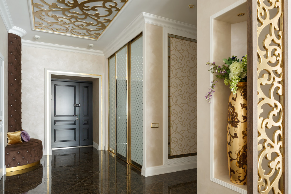 Мебель и мягкие стеновые панели для проекта дизайнера Натальи Резцовой