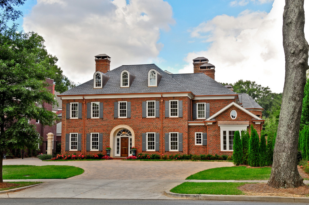 This is an example of a traditional brick exterior in Charlotte.