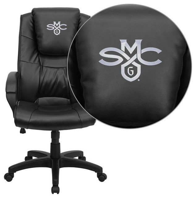 Saint Mary's College of California Gaels Embroidered Black Leather Executive Off