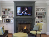 Traditional Family Room by Julie Williams Design