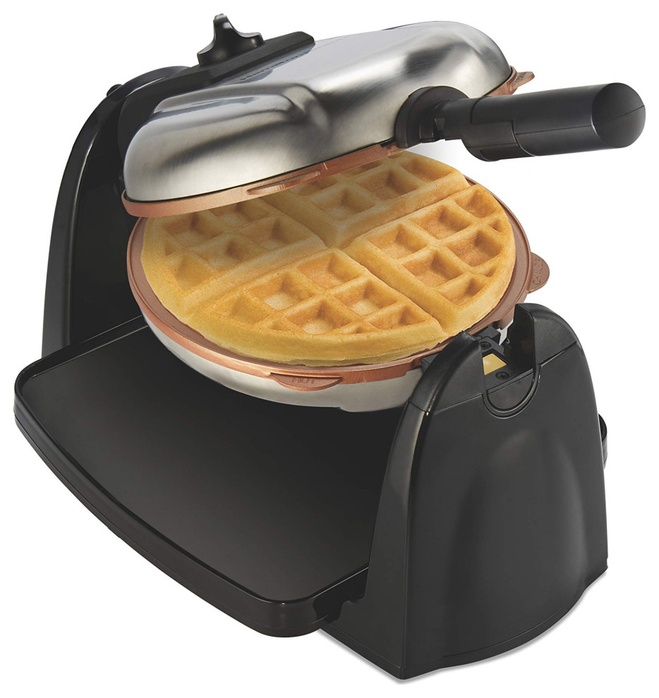 26201 Belgian Waffle Maker with Removable Nonstick Plates, Double Flip