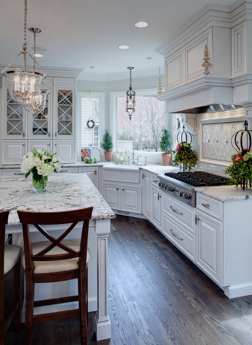 traditional white kitchen