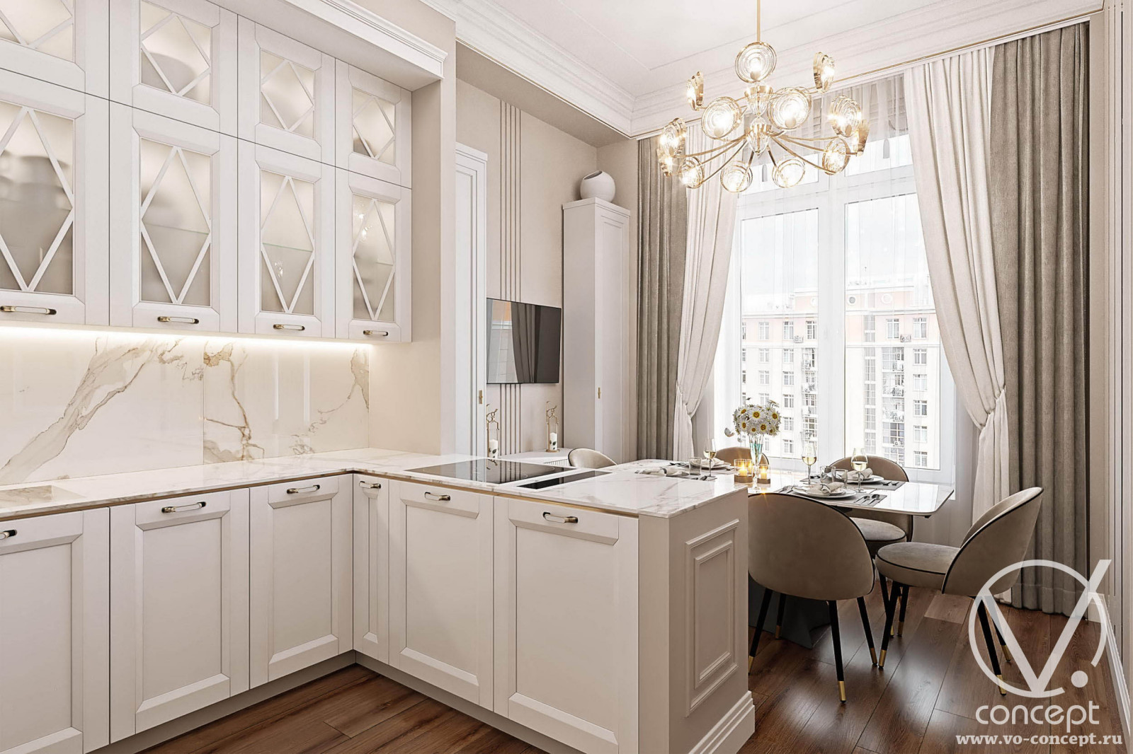 ЖК Рассказово. Двухкомнатная квартира. 74 м.кв.