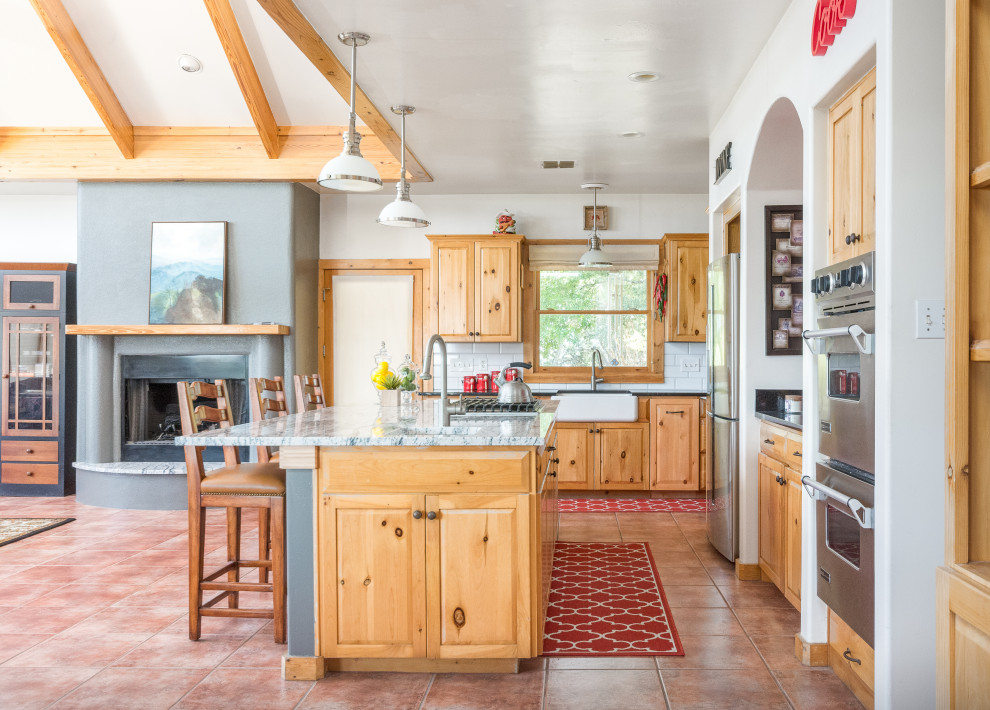 Example of a southwest kitchen design in Austin