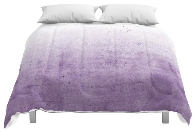 Society6 Radiant Orchid Purple Ombre Comforter Contemporary