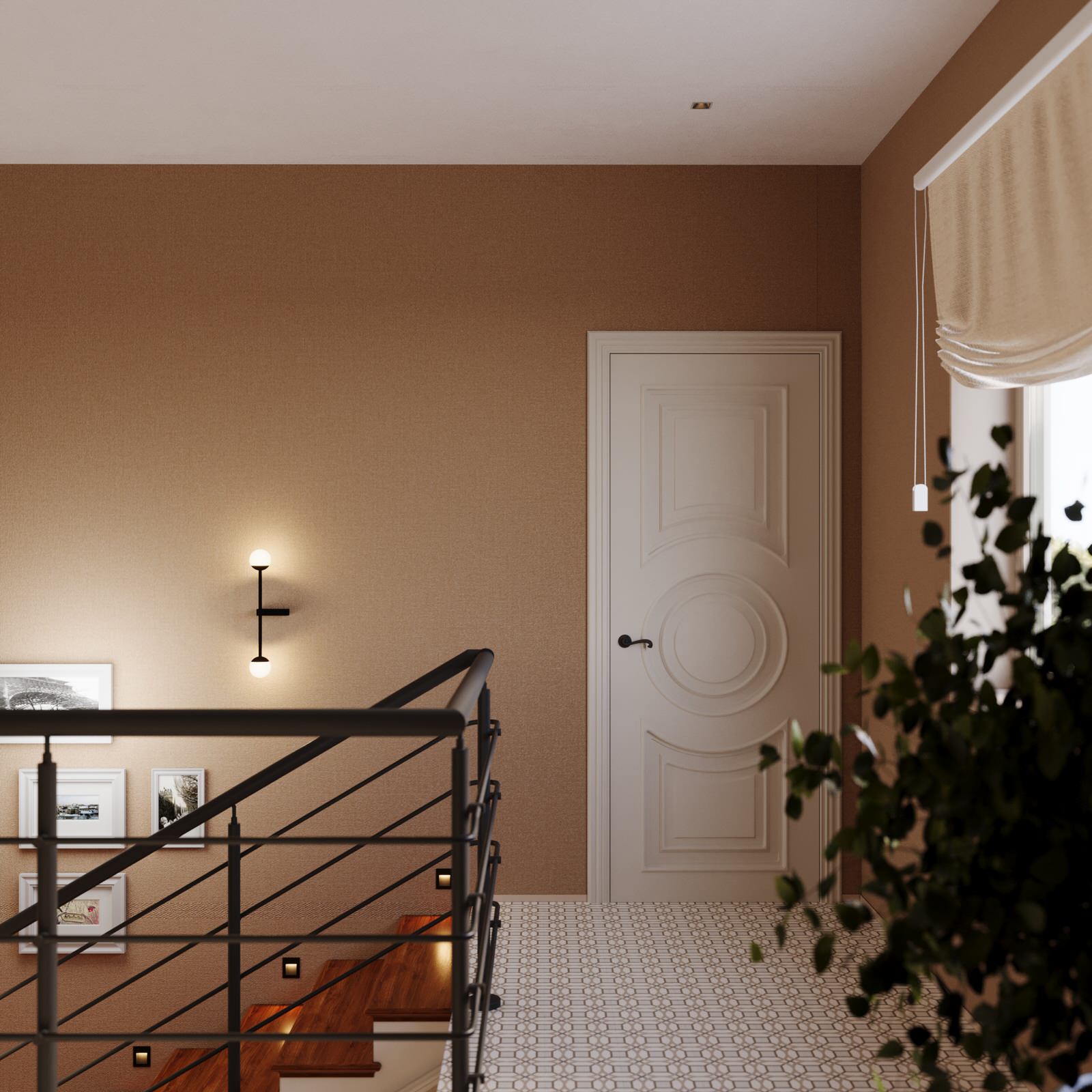 Дизайн 2х этажного дома в стиле эклектика