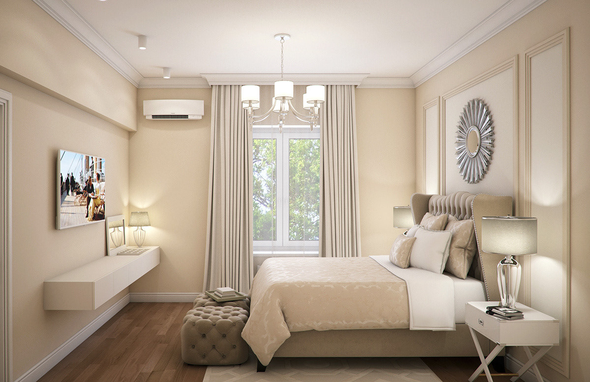 Дизайн-проект квартиры Кутузовский просп. 75 м2 (Современная классика)