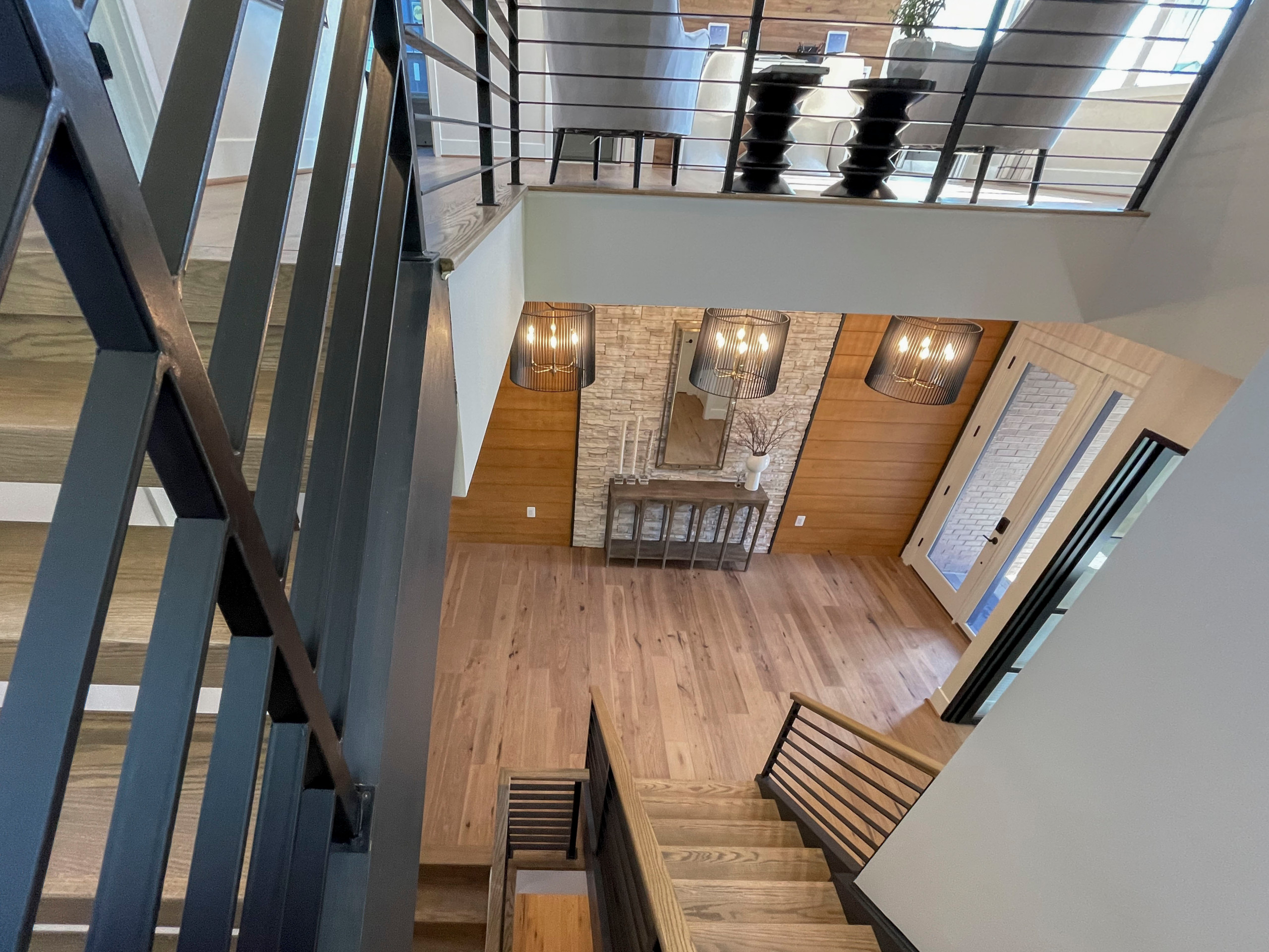 113_Floating Straight- Stringers with No Risers in Contemporary Home, Bethesda M