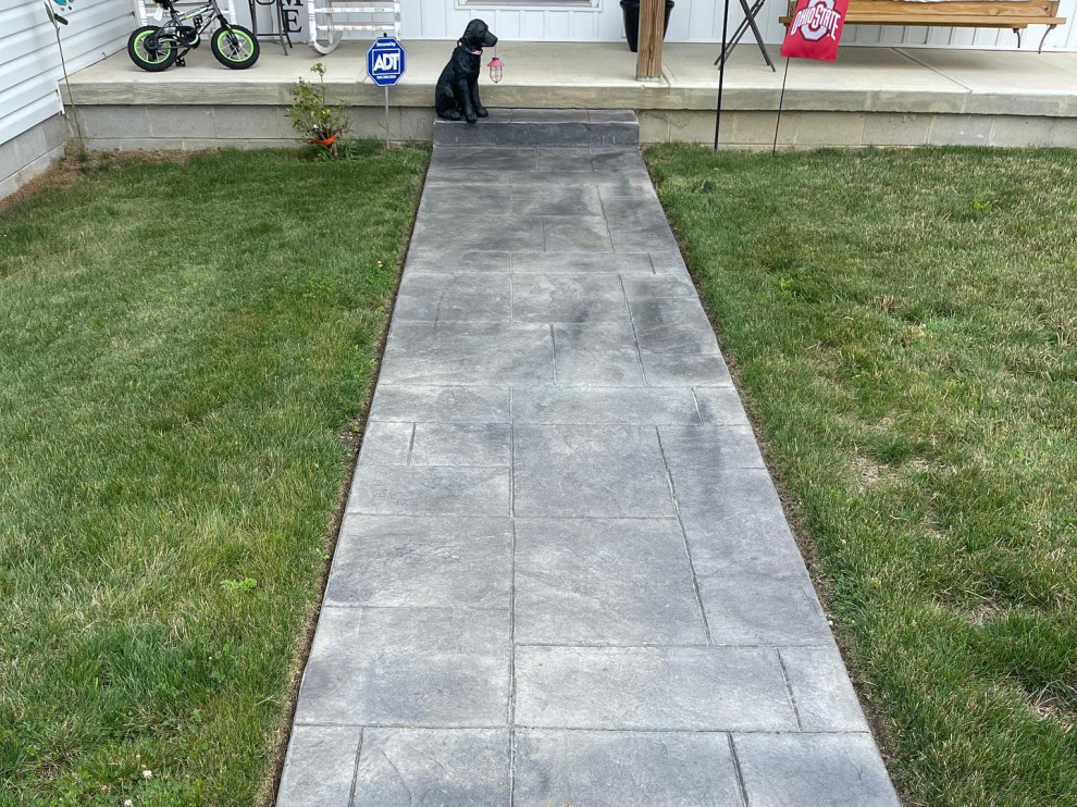 Stamped Driveway and Walkway