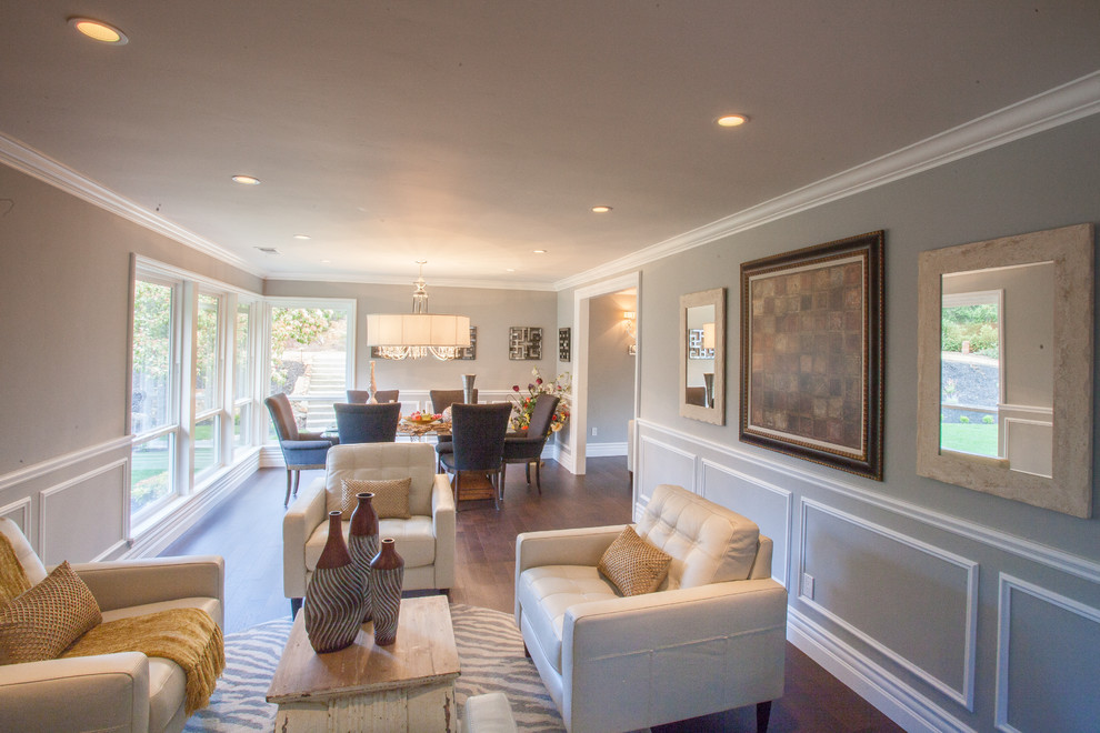 Dining room - transitional dining room idea